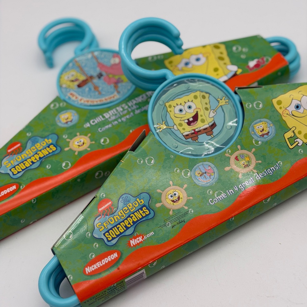 Nickelodeon SpongeBob SquarePants 8 Pack Childrens Hangers Blue Patrick Star NEW - Picture 5 of 5